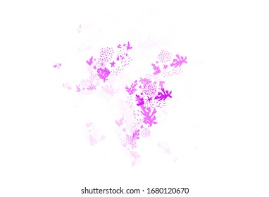 Light Purple vector template with chaotic shapes. Illustration with colorful gradient shapes in abstract style. Background for a cell phone.