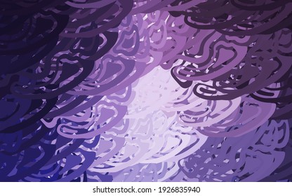 Plantilla vectorial púrpura claro con formas caóticas de poli. Coloridas formas caóticas con gradiente de estilo moderno. Diseño sencillo para su sitio web.