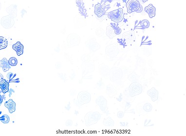 Light Purple vector template with chaotic shapes. Colorful chaotic forms with gradient in modern style. Background for a cell phone.