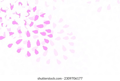 Light Purple vector template with chaotic shapes. Modern abstract illustration with colorful random forms. Modern design for your business card.