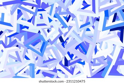 Light Purple vector template with chaotic shapes. Modern abstract illustration with colorful random forms. Simple design for your web site.