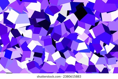 Light Purple vector template with chaotic shapes. Illustration with colorful gradient shapes in abstract style. Best smart design for your business.