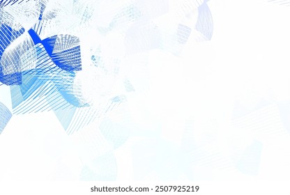 Light Purple vector template with chaotic shapes. Decorative design in abstract style with random forms. Modern design for your business card.