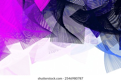 Light Purple vector template with chaotic shapes. Decorative design in abstract style with random forms. Best smart design for your business.