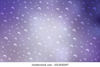 Light Purple vector template with circles. Blurred bubbles on abstract background with colorful gradient. The pattern can be used for ads, leaflets of liquid.
