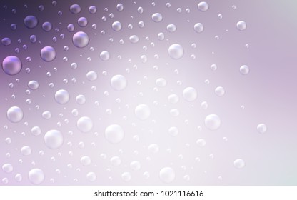 Light Purple vector template with circles. Illustration with set of shining colorful abstract circles. Beautiful design for your business natural advert.