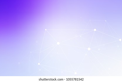 Light Purple vector template with circles, triangles. Decorative design in abstract style with triangle structure. Beautiful design for your business advert.