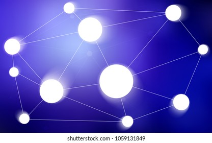Light Purple vector template with circles, triangles. Illustration with set of colorful abstract circles and lines. Beautiful design for your business advert.