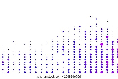 Light Purple vector  template with circles. Illustration with set of shining colorful abstract circles. The pattern can be used for ads, leaflets of liquid.