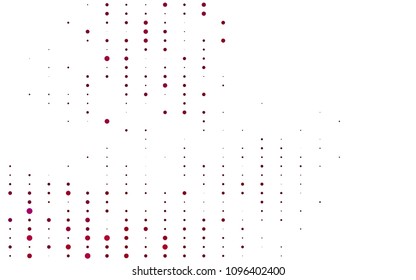 Light Purple vector  template with circles. Beautiful colored illustration with blurred circles in nature style. Completely new template for your brand book.
