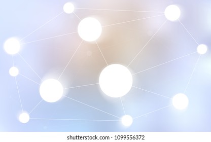 Light Purple vector template with circles, triangles. Colorful illustration with circles and lines in futuristic style. Pattern can be used for beautiful websites.