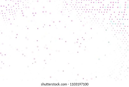 Light Purple vector  template with circles. Beautiful colored illustration with blurred circles in nature style. Completely new template for your brand book.