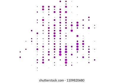 Light Purple vector  template with circles. Illustration with set of shining colorful abstract circles. New design for ad, poster, banner of your website.