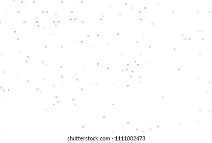 Light Purple vector  template with circles. Modern abstract illustration with colorful water drops. The pattern can be used for aqua ad, booklets.