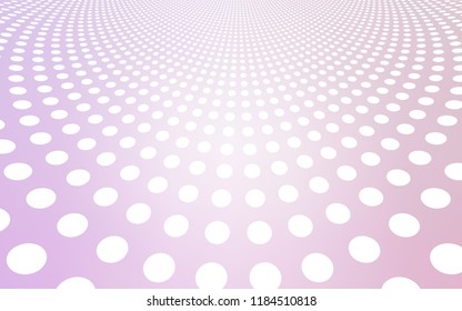 Light Purple vector template with circles. Blurred bubbles on abstract background with colorful gradient. Pattern can be used as texture of wallpapers.