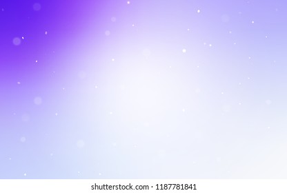 Light Purple vector template with circles. Blurred bubbles on abstract background with colorful gradient. Beautiful design for your business advert.