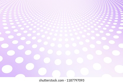 Light Purple vector template with circles. Blurred decorative design in abstract style with bubbles. Beautiful design for your business advert.