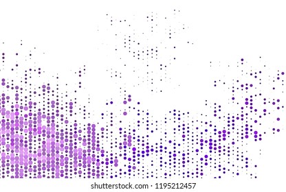 Light Purple vector template with circles. Beautiful colored illustration with blurred circles in nature style. Design for business adverts.