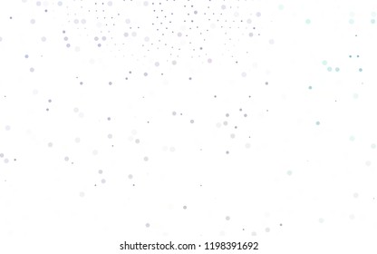 Light Purple vector  template with circles. Blurred bubbles on abstract background with colorful gradient. Pattern can be used as texture of water, rain drops.