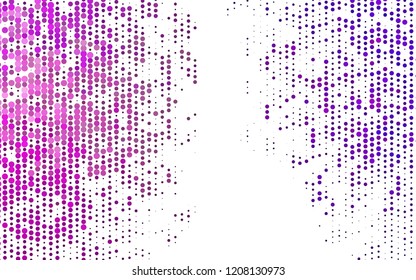 Light Purple vector template with circles. Abstract illustration with colored bubbles in nature style. Pattern for ads, booklets.