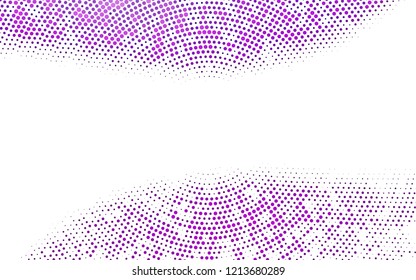 Light Purple vector template with circles. Blurred decorative design in abstract style with bubbles. Pattern for ads, booklets.