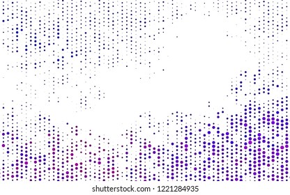 Light Purple vector template with circles. Beautiful colored illustration with blurred circles in nature style. Template for your brand book.