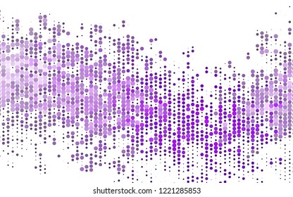 Light Purple vector template with circles. Modern abstract illustration with colorful water drops. Template for your brand book.