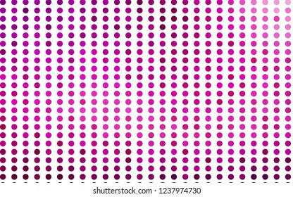 Light Purple vector template with circles. Abstract illustration with colored bubbles in nature style. Template for your brand book.
