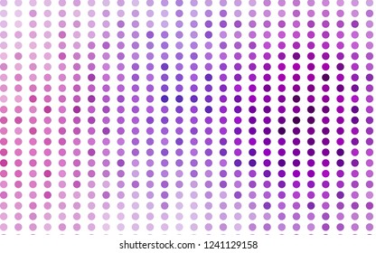 Light Purple vector template with circles. Blurred decorative design in abstract style with bubbles. Design for business adverts.