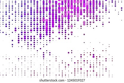 Light Purple vector template with circles. Abstract illustration with colored bubbles in nature style. Template for your brand book.