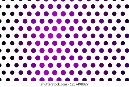 Light Purple vector template with circles. Abstract illustration with colored bubbles in nature style. Design for business adverts.