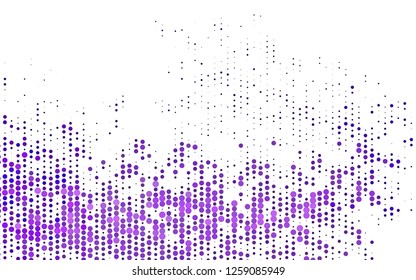 Light Purple vector template with circles. Illustration with set of shining colorful abstract circles. Design for posters, banners.
