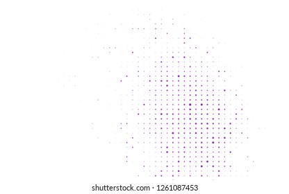 Light Purple vector template with circles. Glitter abstract illustration with blurred drops of rain. Design for business adverts.