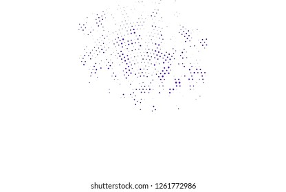 Light Purple vector template with circles. Blurred decorative design in abstract style with bubbles. Template for your brand book.