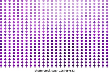 Light Purple vector template with circles. Abstract illustration with colored bubbles in nature style. Pattern for beautiful websites.
