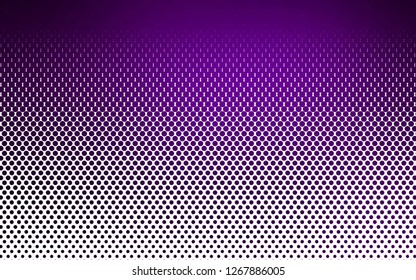 Light Purple vector template with circles. Glitter abstract illustration with blurred drops of rain. Template for your brand book.