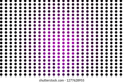 Light Purple vector template with circles. Blurred bubbles on abstract background with colorful gradient. Pattern for beautiful websites.