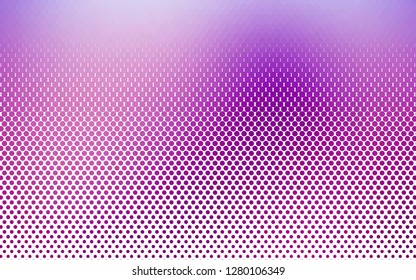 Light Purple vector template with circles. Illustration with set of shining colorful abstract circles. Template for your brand book.