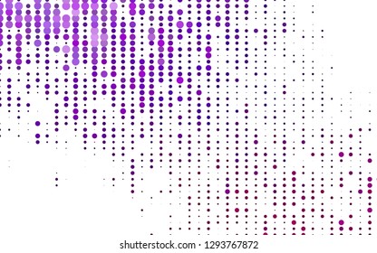 Light Purple vector template with circles. Blurred decorative design in abstract style with bubbles. Design for business adverts.