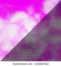 Light Purple vector template with circles. Abstract illustration with colorful spots in nature style. New template for your brand book.