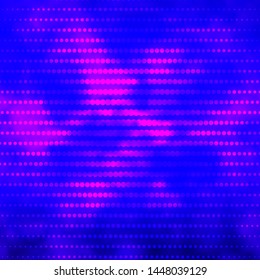 Light Purple vector template with circles. Colorful illustration with gradient dots in nature style. Pattern for business ads.
