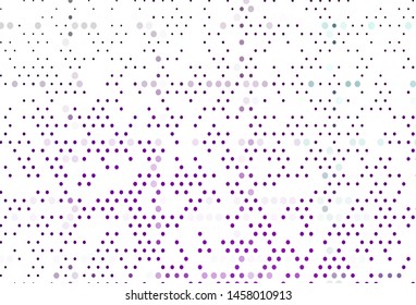 Light Purple vector template with circles. Modern abstract illustration with colorful water drops. Template for your brand book.