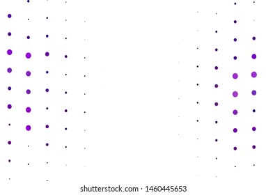 Light Purple vector template with circles. Modern abstract illustration with colorful water drops. Pattern for beautiful websites.