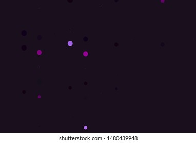 Light Purple vector template with circles. Beautiful colored illustration with blurred circles in nature style. Pattern for beautiful websites.