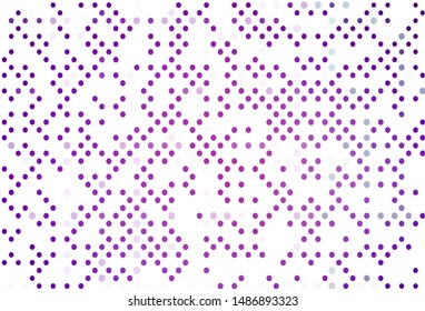 Light Purple vector template with circles. Illustration with set of shining colorful abstract circles. Design for posters, banners.