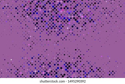 Light Purple vector template with circles. Blurred bubbles on abstract background with colorful gradient. Pattern for ads, leaflets.