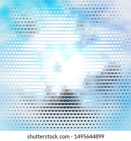 Light Purple vector template with circles. Glitter abstract illustration with colorful drops. Design for posters, banners.