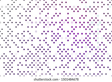 Light Purple vector template with circles. Modern abstract illustration with colorful water drops. Design for business adverts.