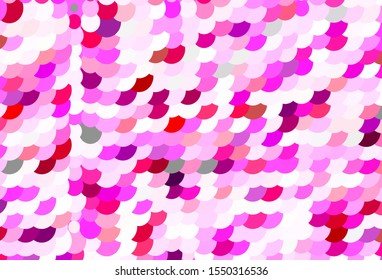 Light Purple vector template with circles. Blurred bubbles on abstract background with colorful gradient. New template for your brand book.