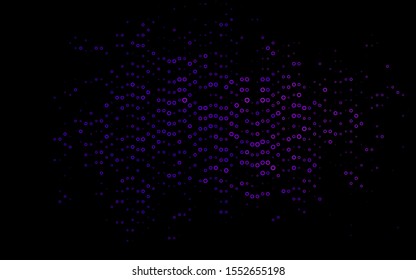 Light Purple vector template with circles. Blurred decorative design in abstract style with bubbles. Pattern for ads, leaflets.